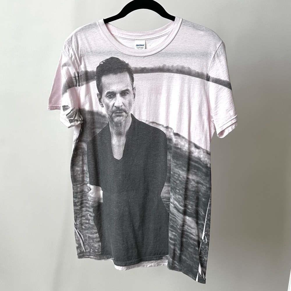 DEPECHE MODE DELTA MACHINE TOUR TEE CREWNECK BAND SHIRT COTTON GILDAN Pink -M